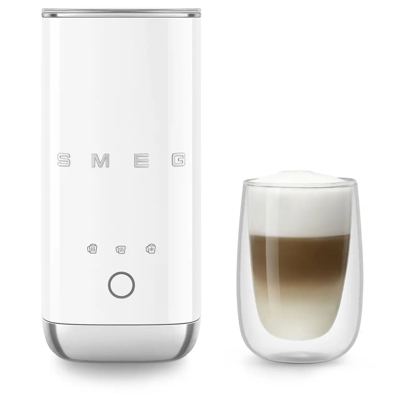 Mini Electric Milk Frother - White