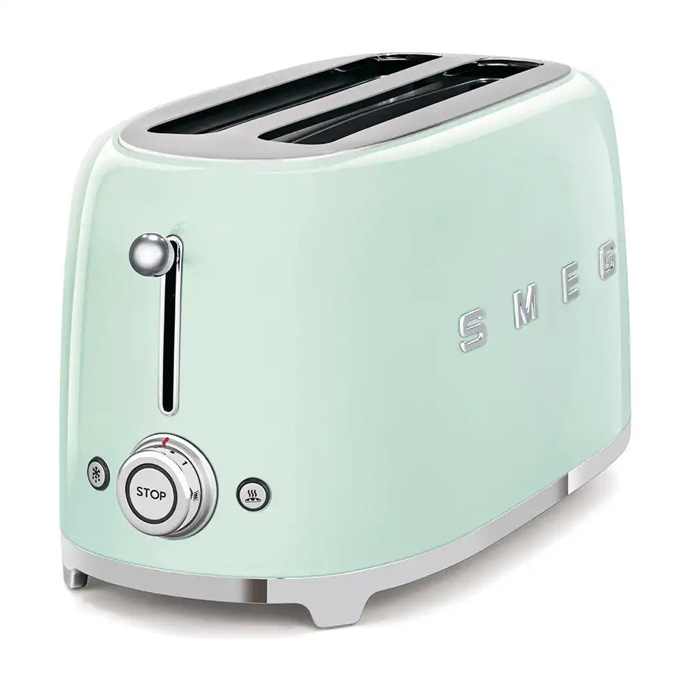 4-Slice Toaster (Long Slots) - Retro-Style Pastel Green