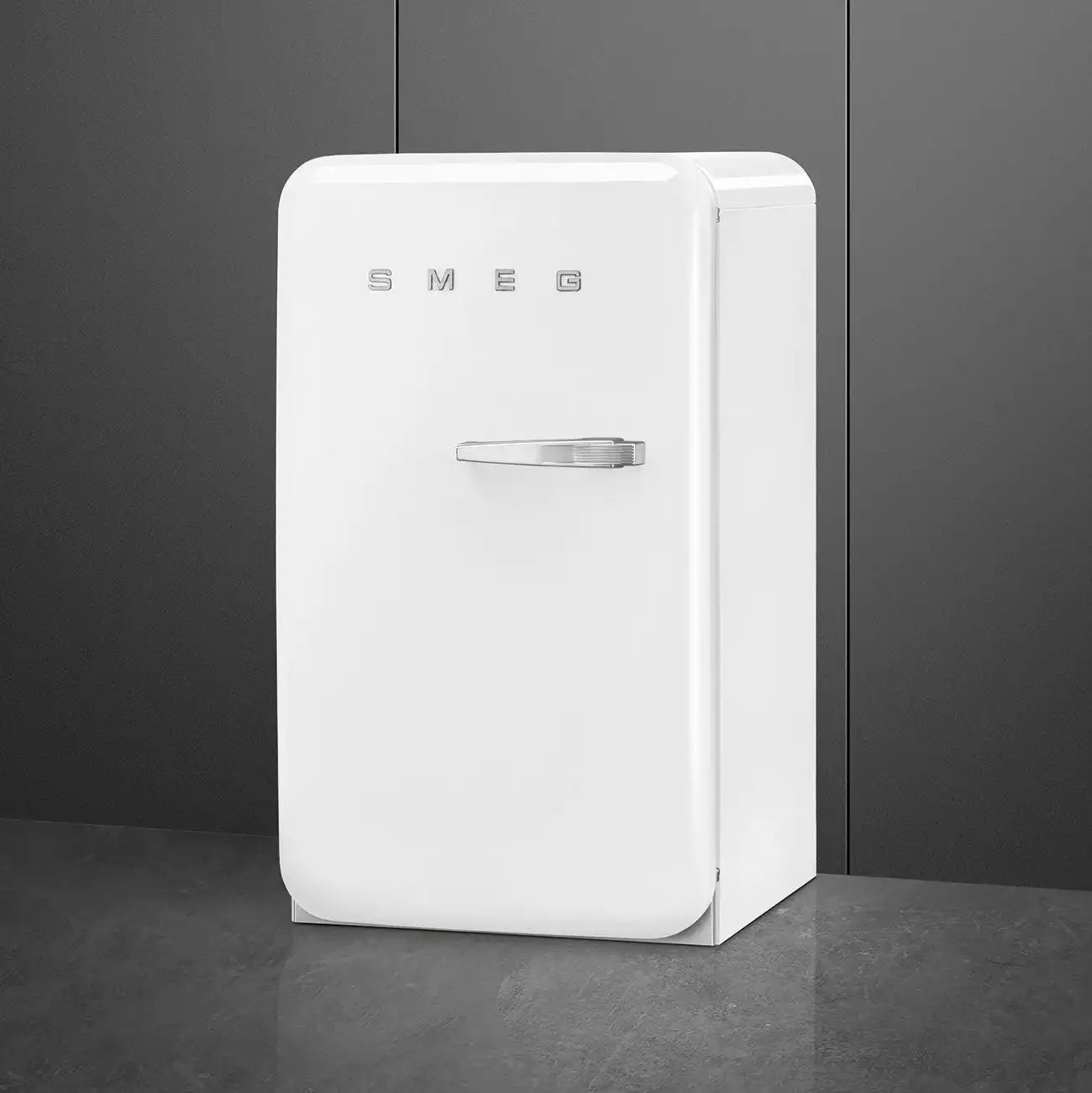 Retro-Style Refrigerator (4.3 cu ft, Left Hinge) - White