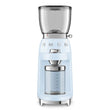 Conical Burr Coffee Grinder - Retro-Style Pastel Blue