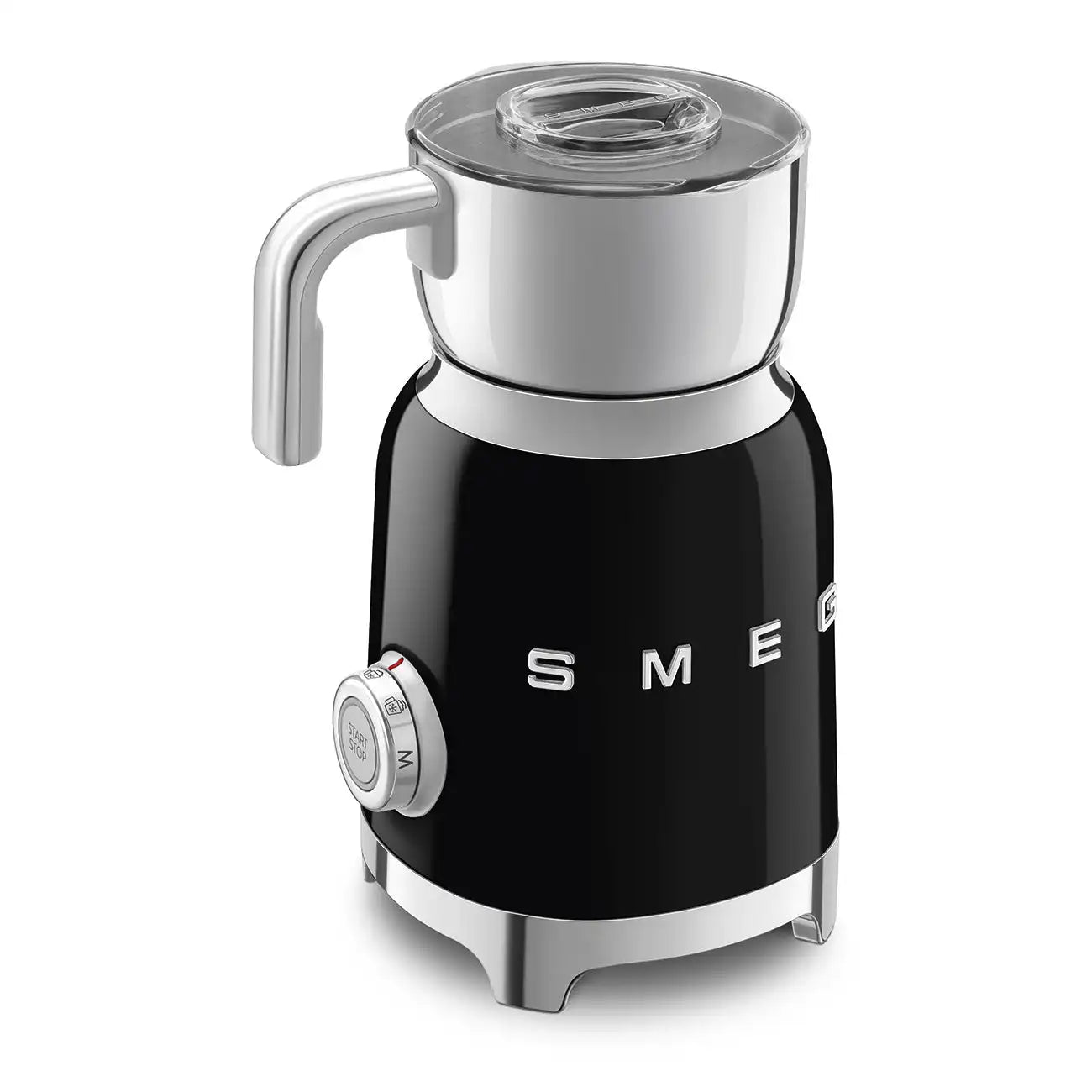 Retro-Style Milk Frother (20 oz) - Black