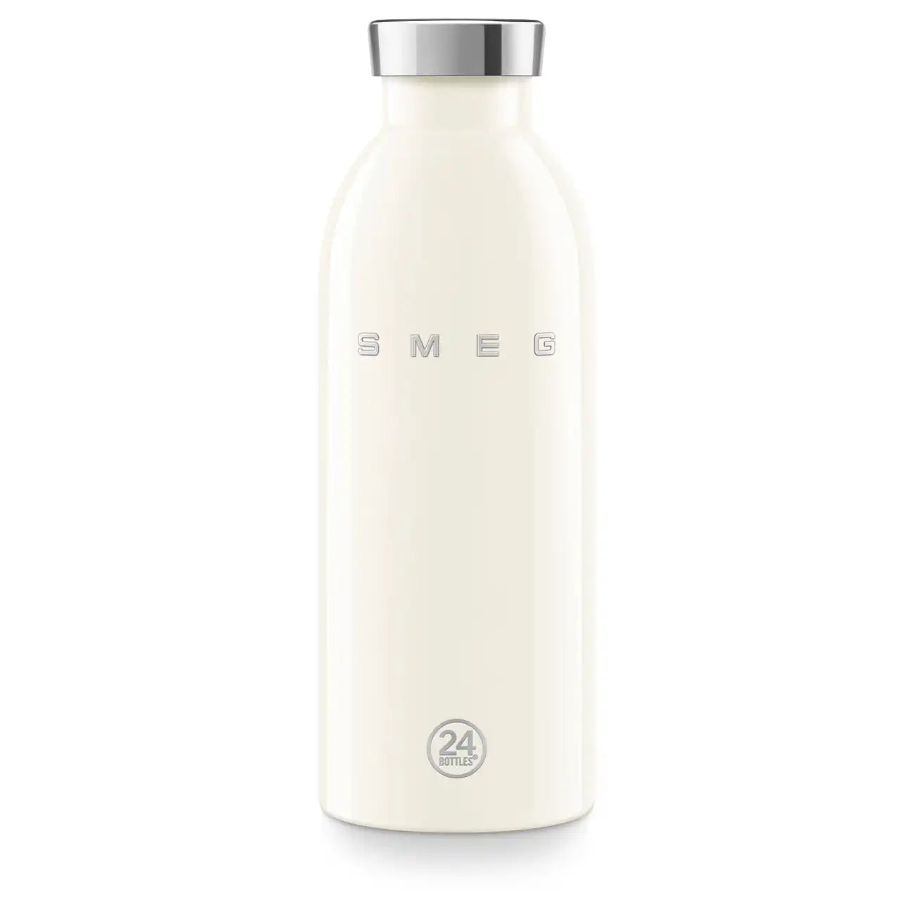 SMEG x 24Bottles® Insulated Stainless Steel Bottle (17 oz) - Cream