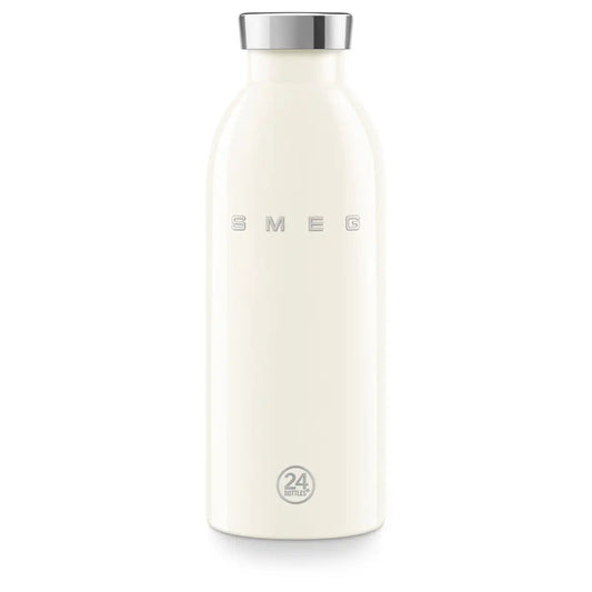 SMEG x 24Bottles® Insulated Stainless Steel Bottle (17 oz) - Cream
