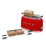 4-Slice Toaster (Long Slots) - Retro-Style Red