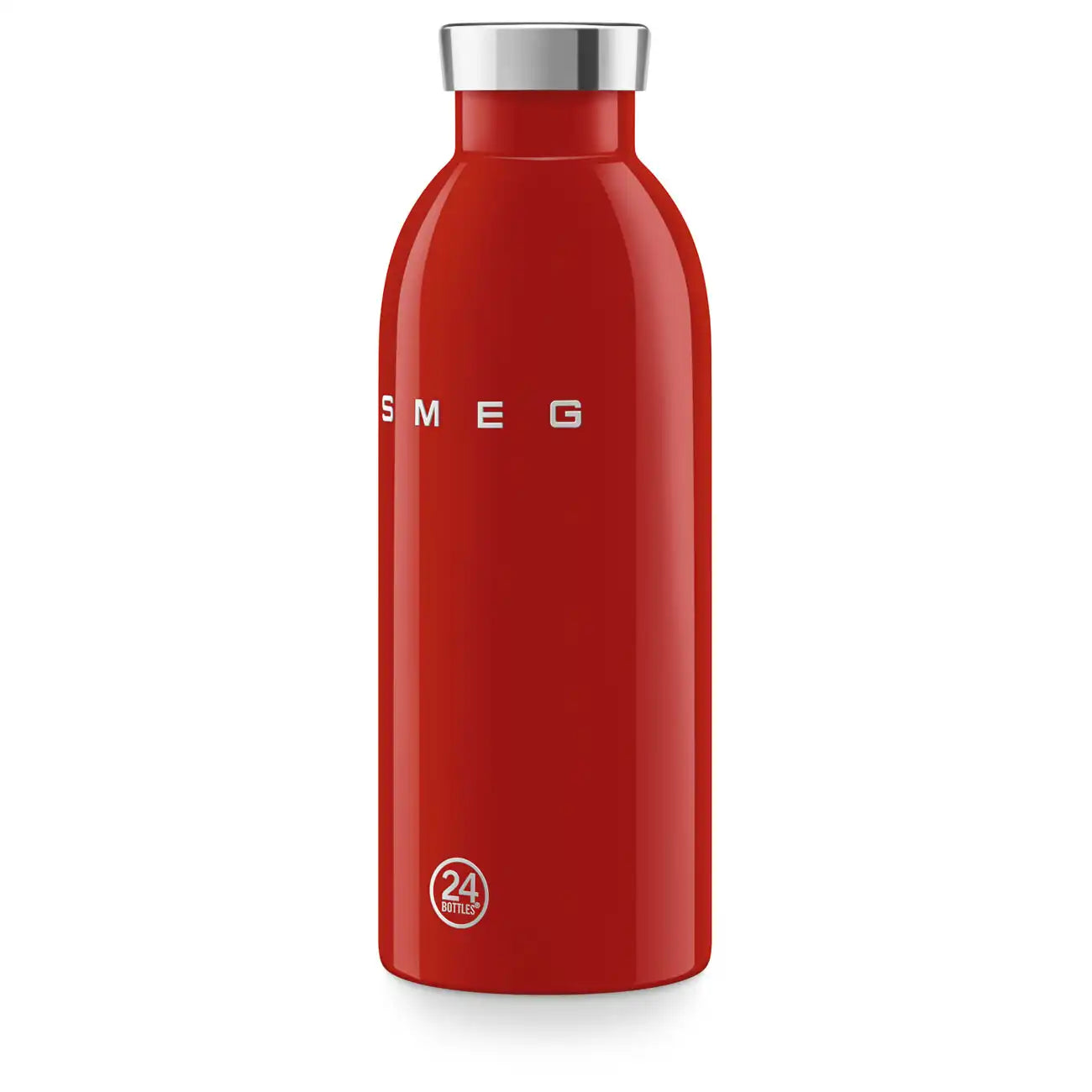 SMEG x 24Bottles® Insulated Stainless Steel Bottle (17 oz) - Red