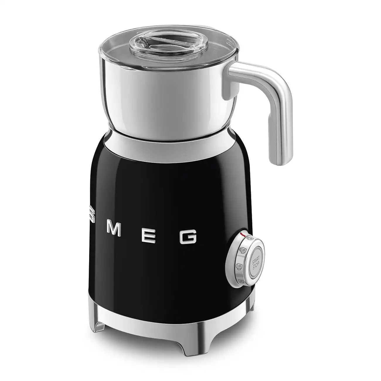 Retro-Style Milk Frother (20 oz) - Black