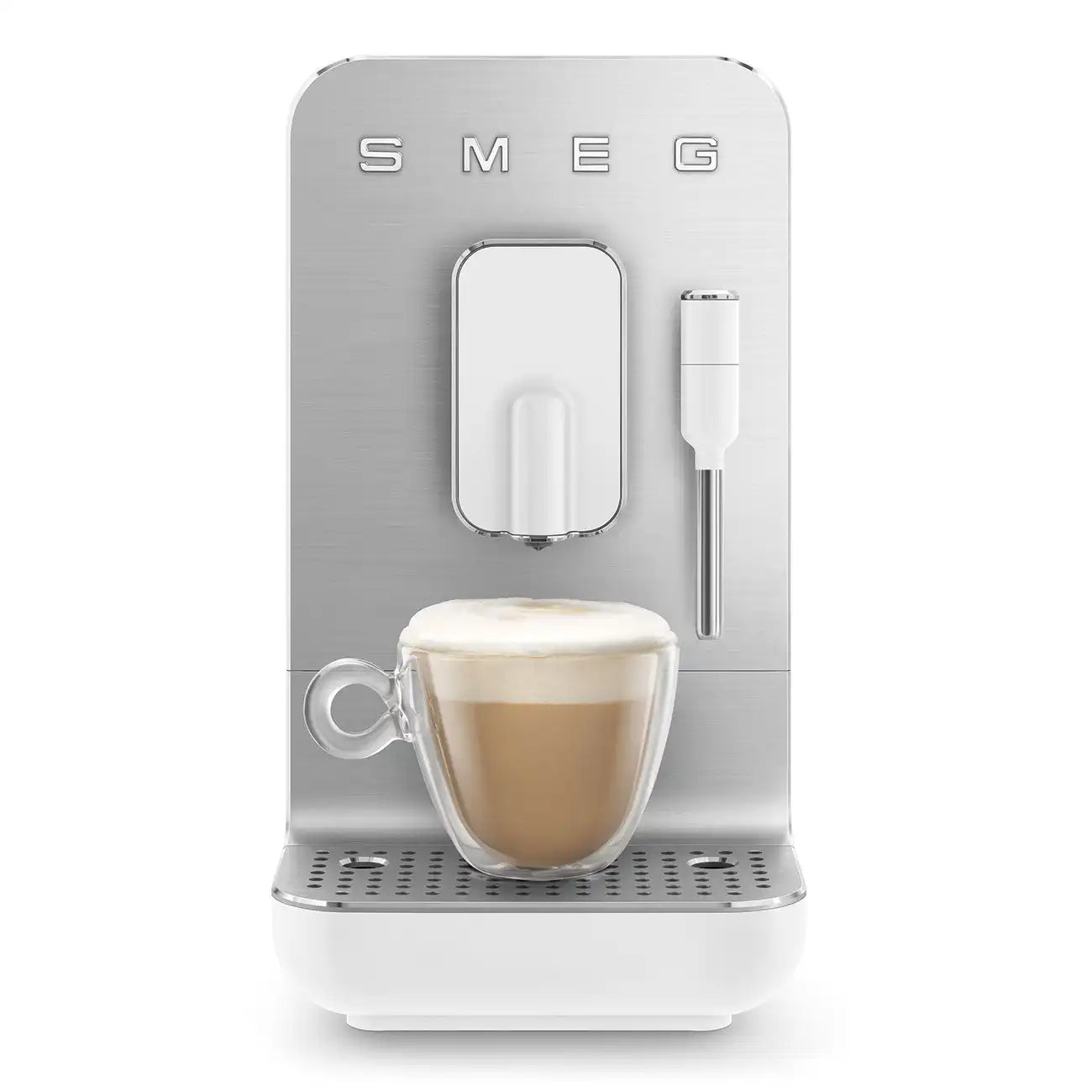 Fully Automatic Espresso Machine with Steam Wand - Matte White