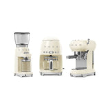 Conical Burr Coffee Grinder - Retro-Style Cream