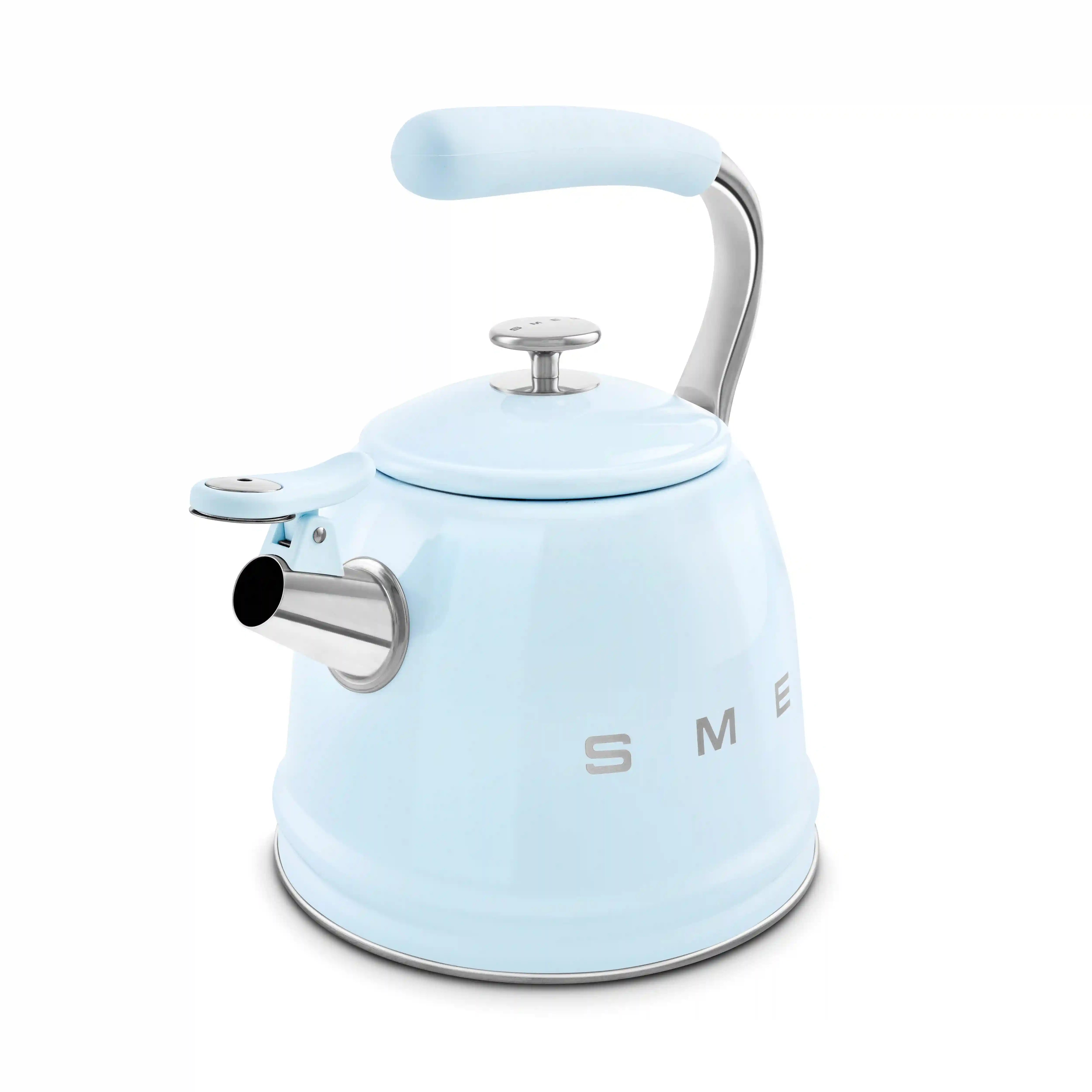 Whistling Kettle (10 Cup) - Retro-Style Pastel Blue