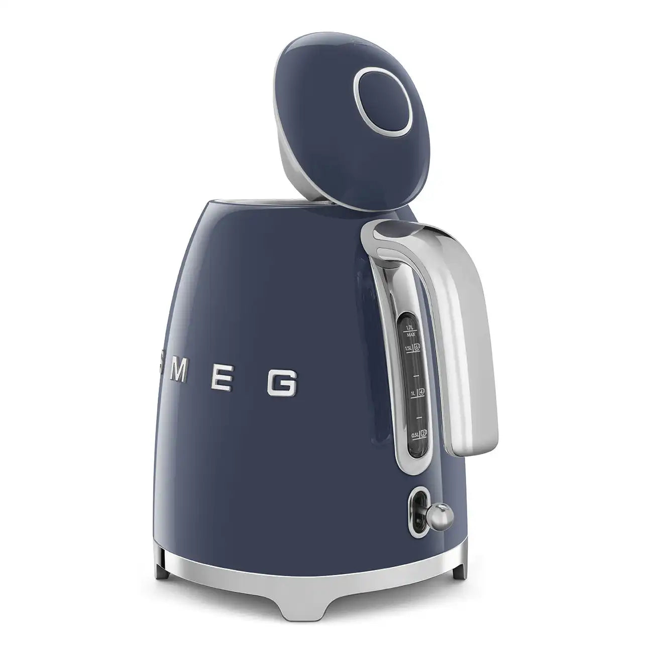 Retro-Style Electric Kettle (7 Cups) - Navy Blue