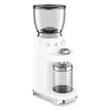 Conical Burr Coffee Grinder - Retro-Style White