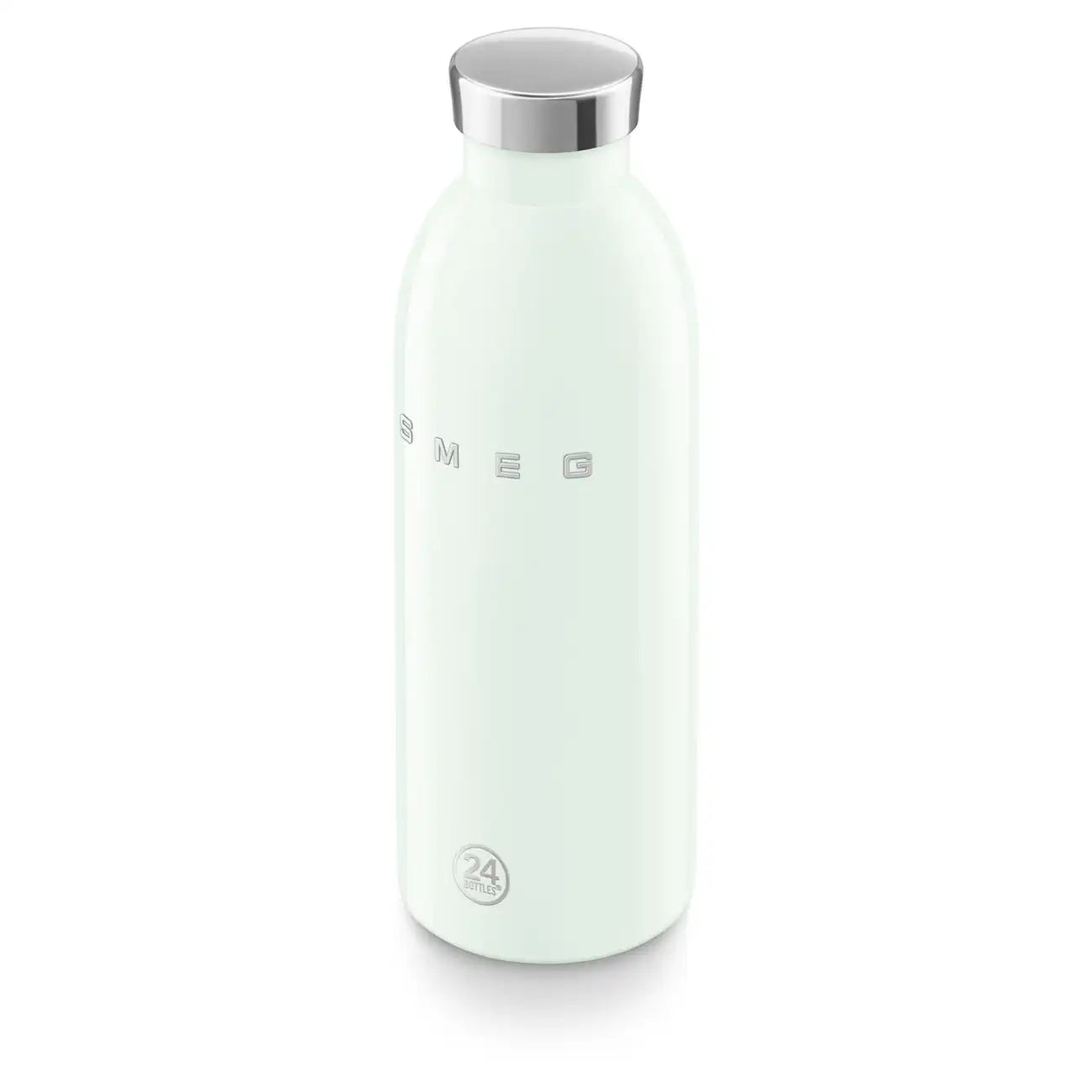 SMEG x 24Bottles® Insulated Stainless Steel Bottle (17 oz) - Pastel Green