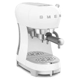 Manual Espresso Coffee Machine - Retro-Style White