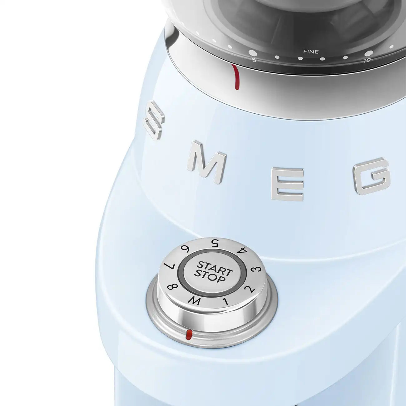 Multipurpose Conical Burr Coffee Grinder – Retro-Style Pastel Blue