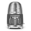 Retro-Style Drip Coffee Machine (10 Cups) - Stainless Steel