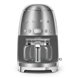 Retro-Style Drip Coffee Machine (10 Cups) - Stainless Steel