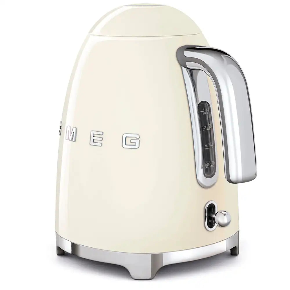 Retro-Style Electric Kettle (7 Cups) - Cream