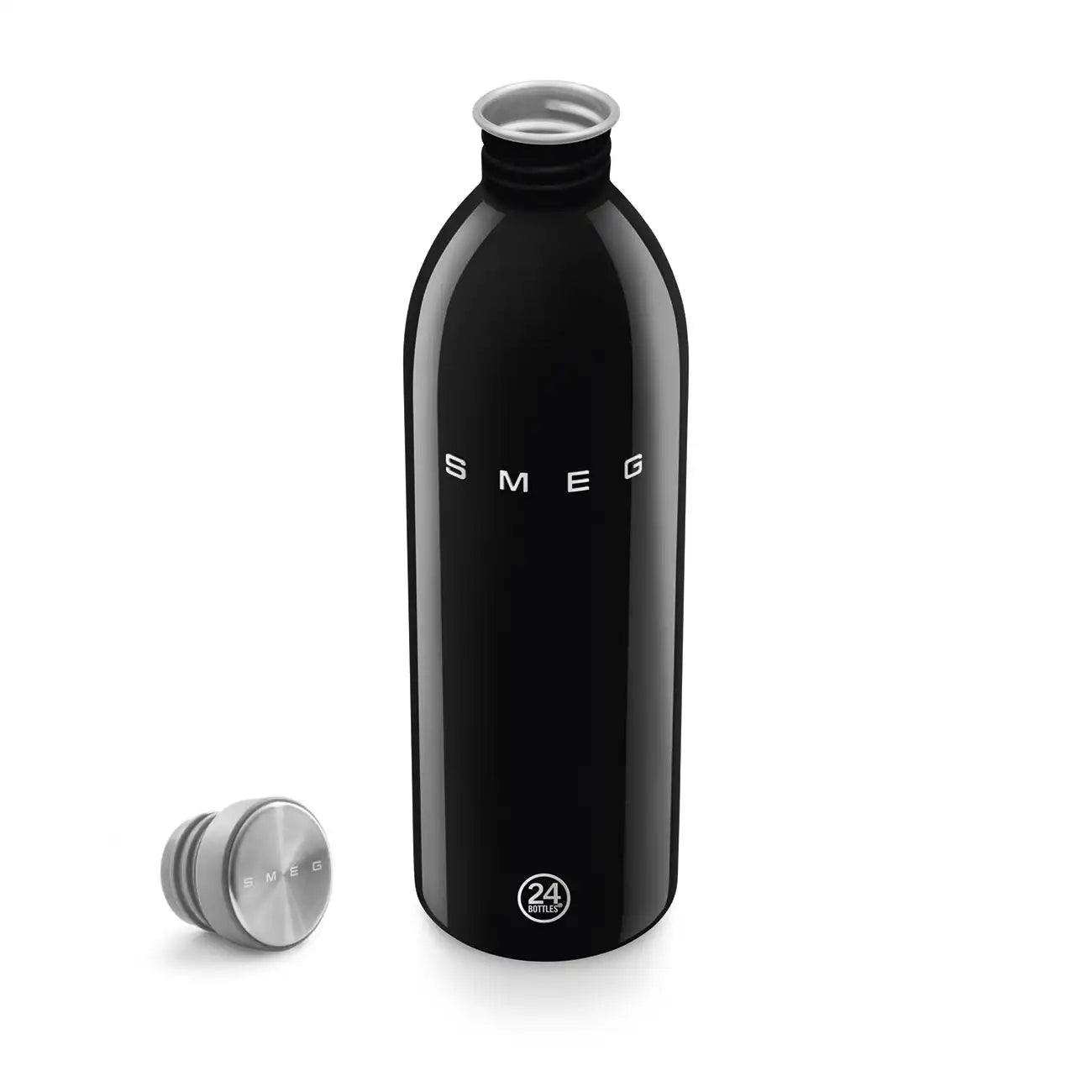 SMEG x 24Bottles® Stainless Steel Bottle (34 oz) - Black