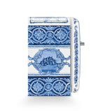 SMEG x Dolce&Gabbana Retro-Style Refrigerator (1.2 cu ft, Right Hinge) - Blu Mediterraneo