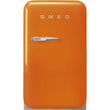 Retro-Style Refrigerator (1.2 cu ft, Right Hinge) - Orange