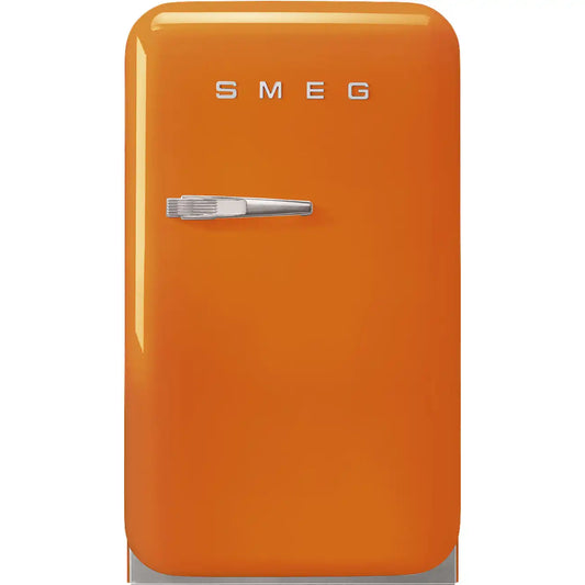Retro-Style Refrigerator (1.2 cu ft, Right Hinge) - Orange