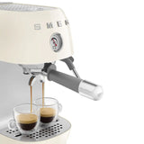 Manual Espresso & Cold Brew Coffee Machine – Retro-Style Cream