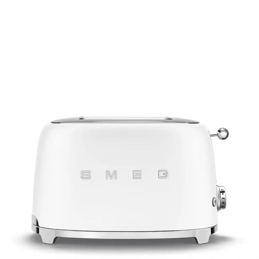2-Slice Toaster - Retro-Style White Matte