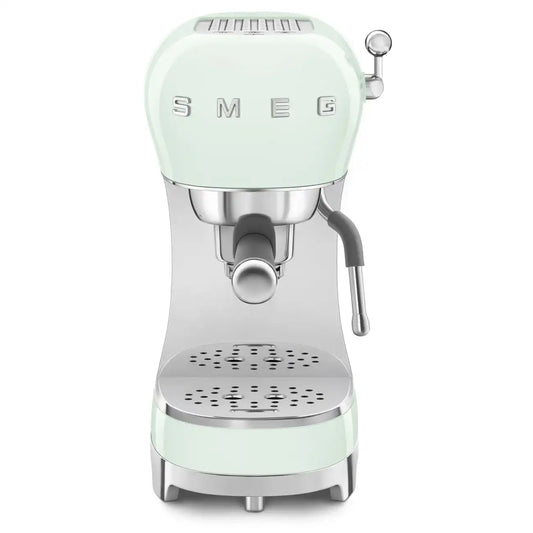 Retro-Style Manual Espresso Machine - Pastel Green