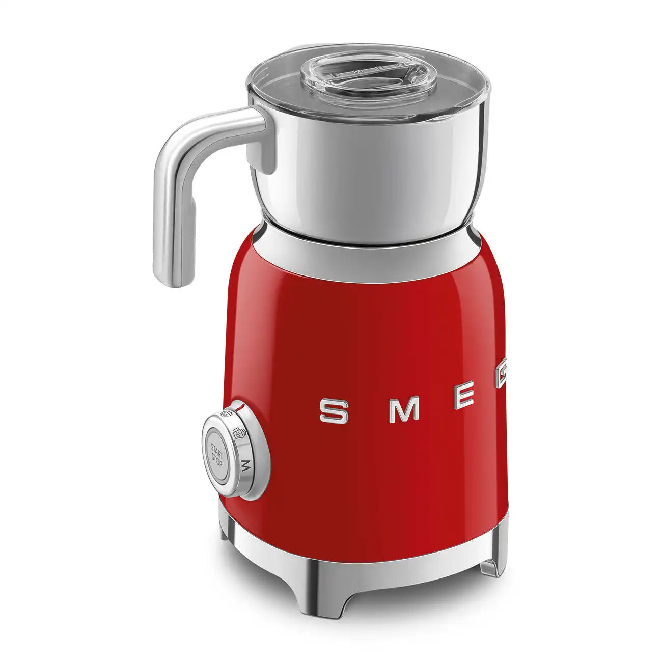 Retro-Style Milk Frother (20 oz) - Red