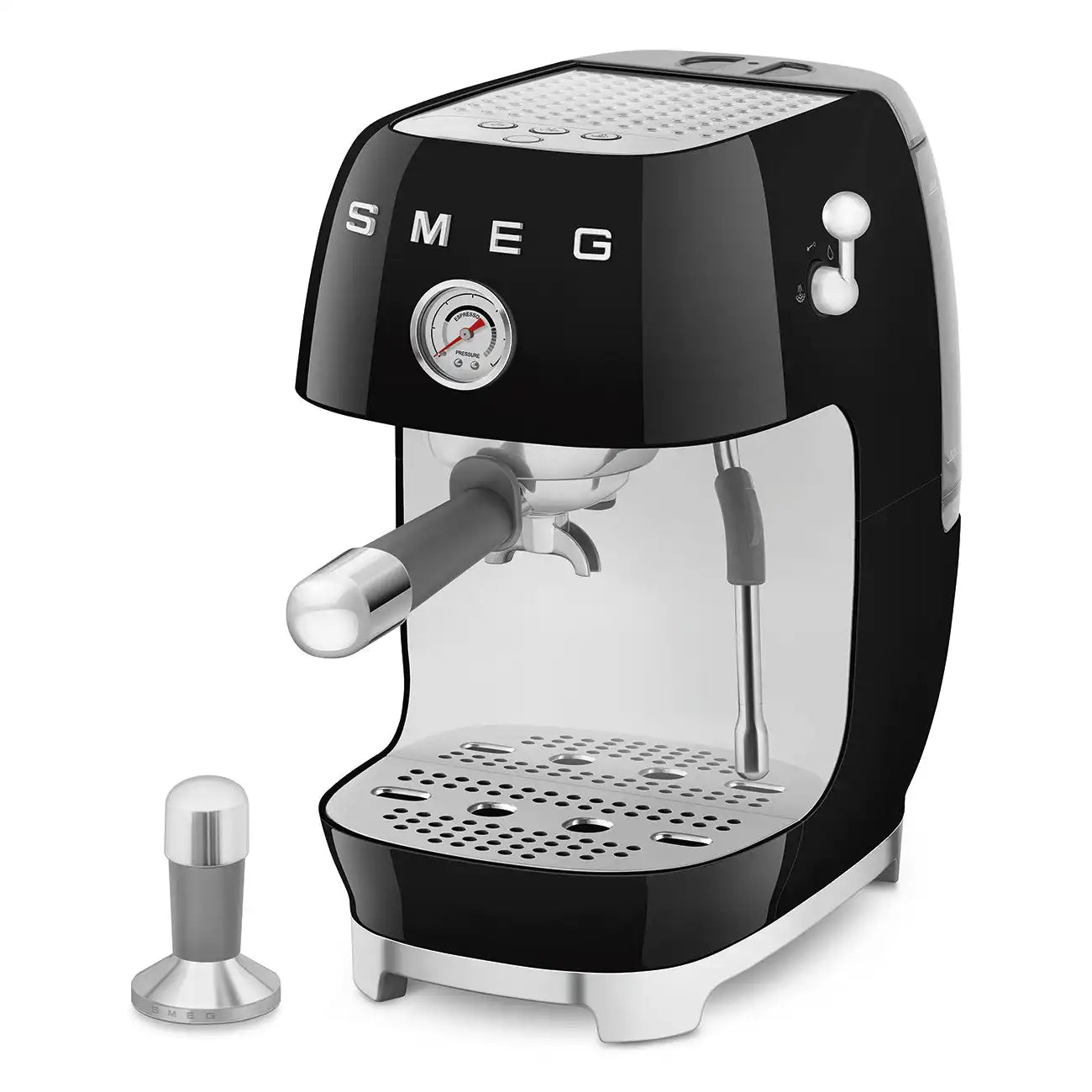 Manual Espresso & Cold Brew Coffee Machine – Retro-Style Black