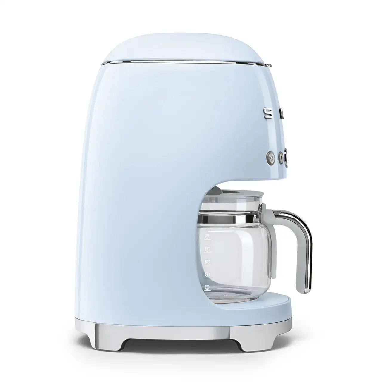 Retro-Style Drip Coffee Machine (10 Cups) - Pastel Blue