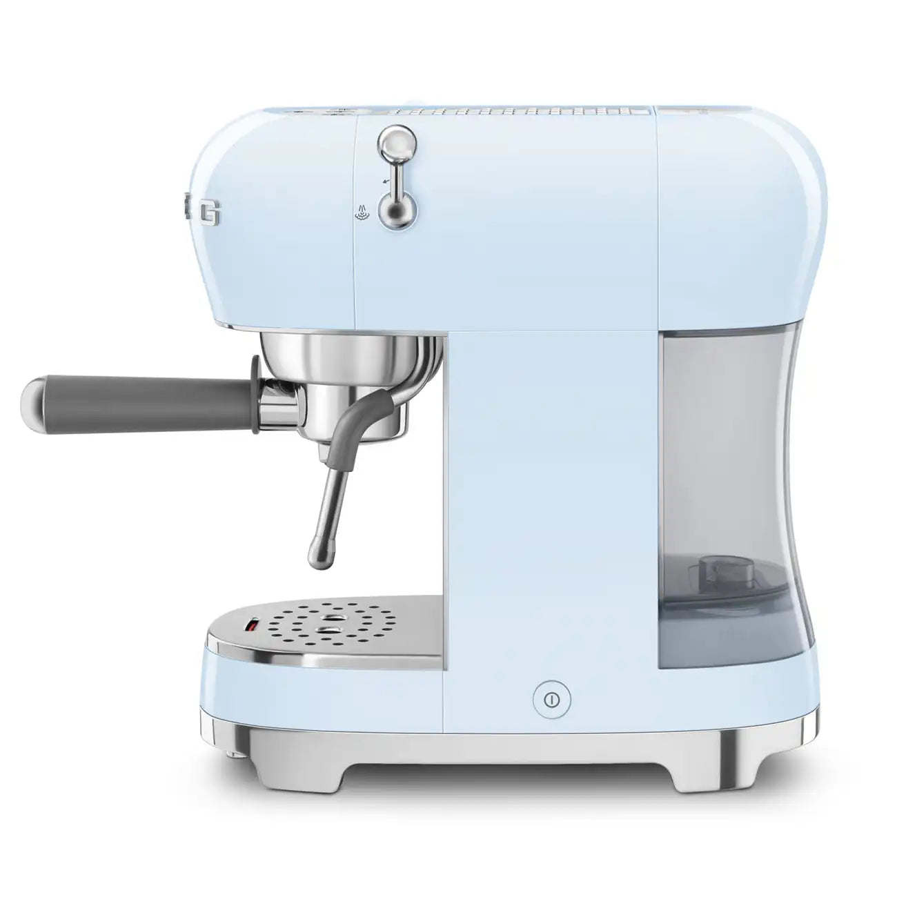 Retro-Style Manual Espresso Machine - Pastel Blue