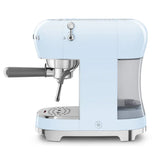 Retro-Style Manual Espresso Machine - Pastel Blue