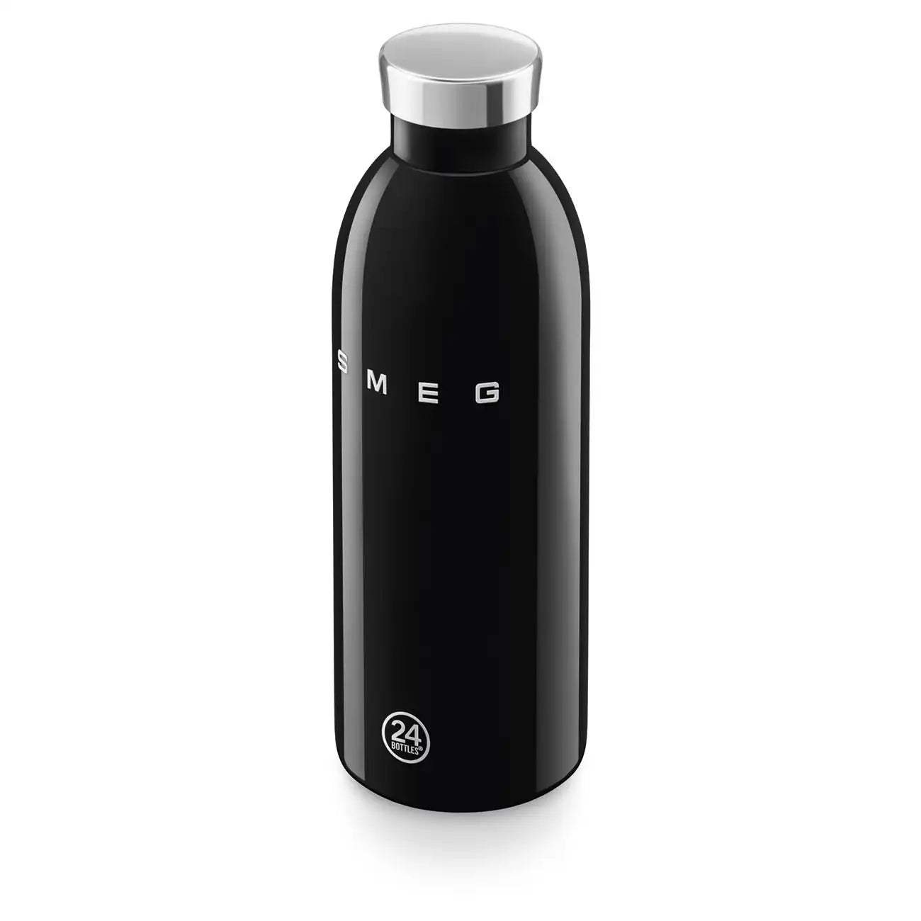 SMEG x 24Bottles® Insulated Stainless Steel Bottle (17 oz) - Black
