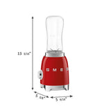 Personal Blender with 2 Travel Bottles - Retro-Style Red