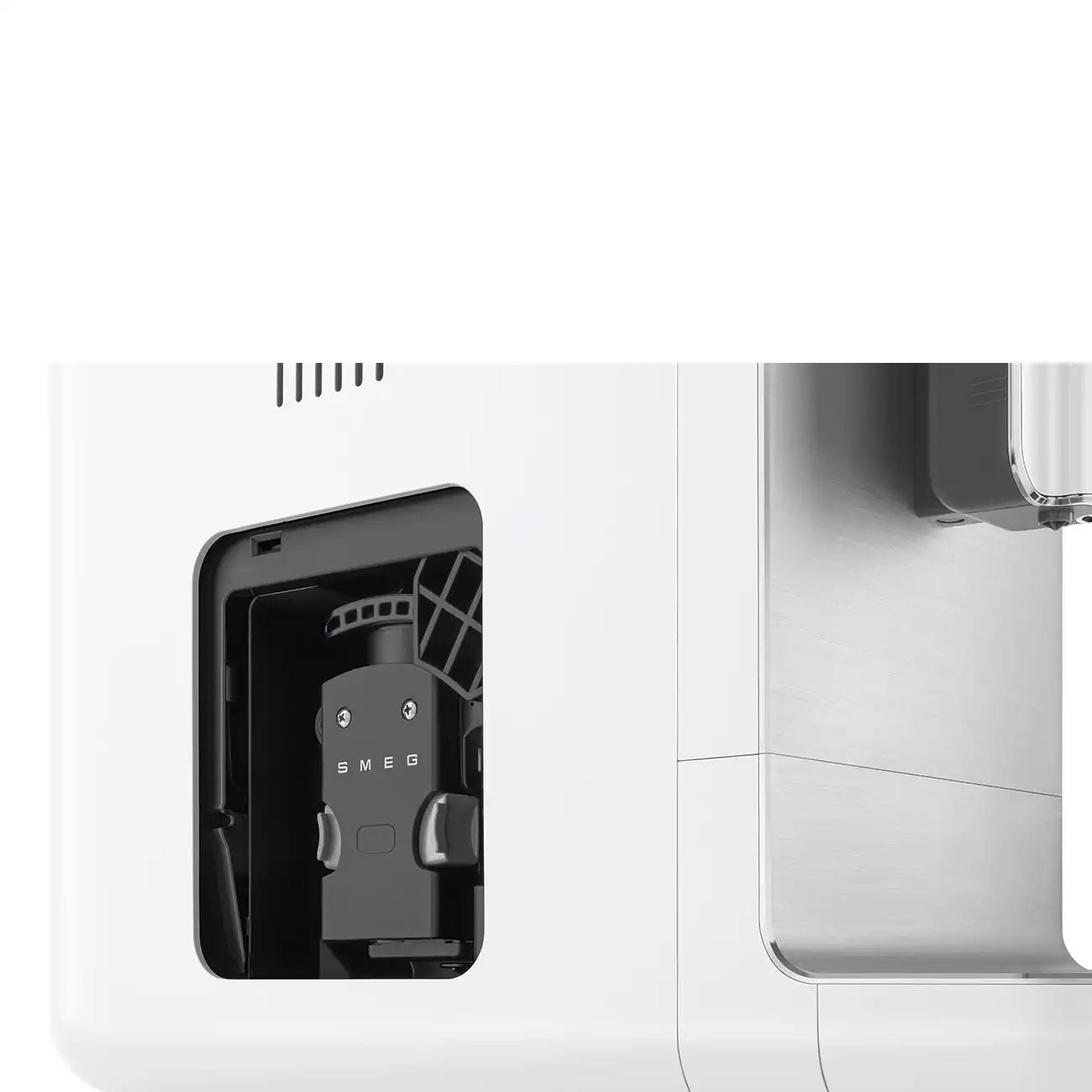 Fully Automatic Espresso Machine with Steam Wand - Matte White