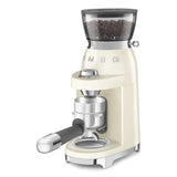 Multipurpose Conical Burr Coffee Grinder – Retro-Style Pastel Cream
