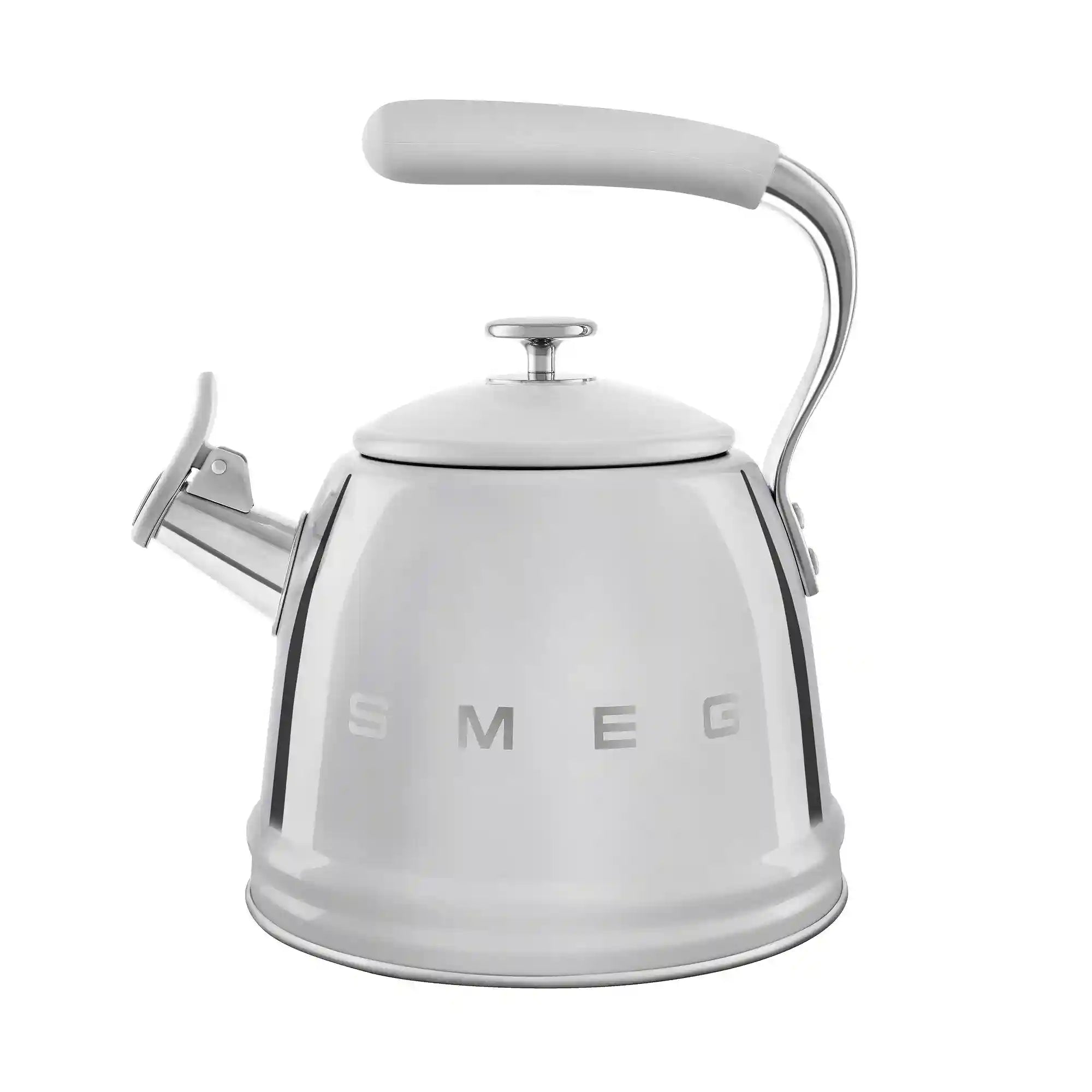 Whistling Kettle (10 Cup) - Retro-Style Stainless Steel