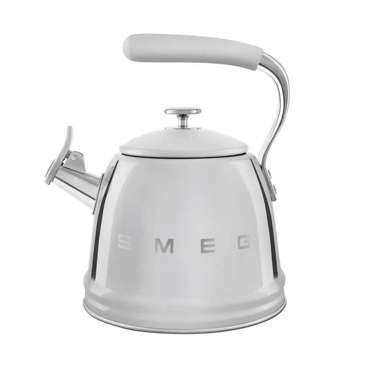 Whistling Kettle (10 Cup) - Retro-Style Stainless Steel