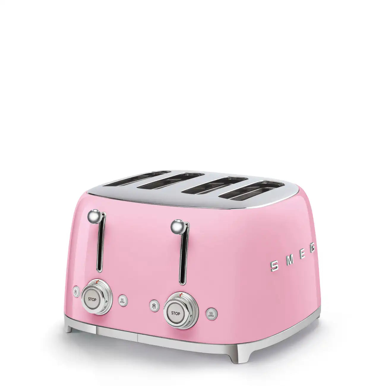 4-Slice Toaster - Retro-Style Pink