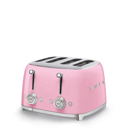 4-Slice Toaster - Retro-Style Pink