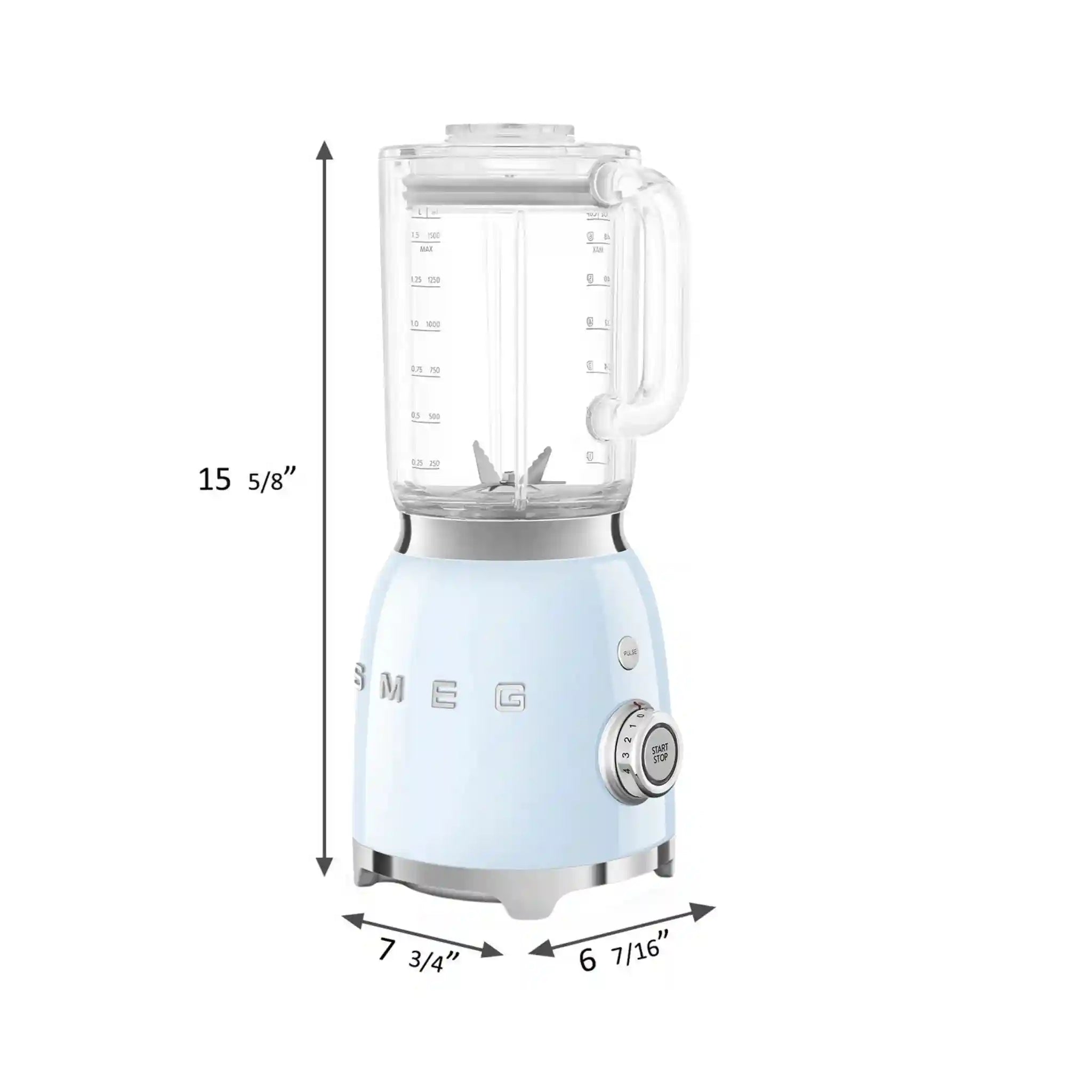Retro-Style Blender - Pastel Blue