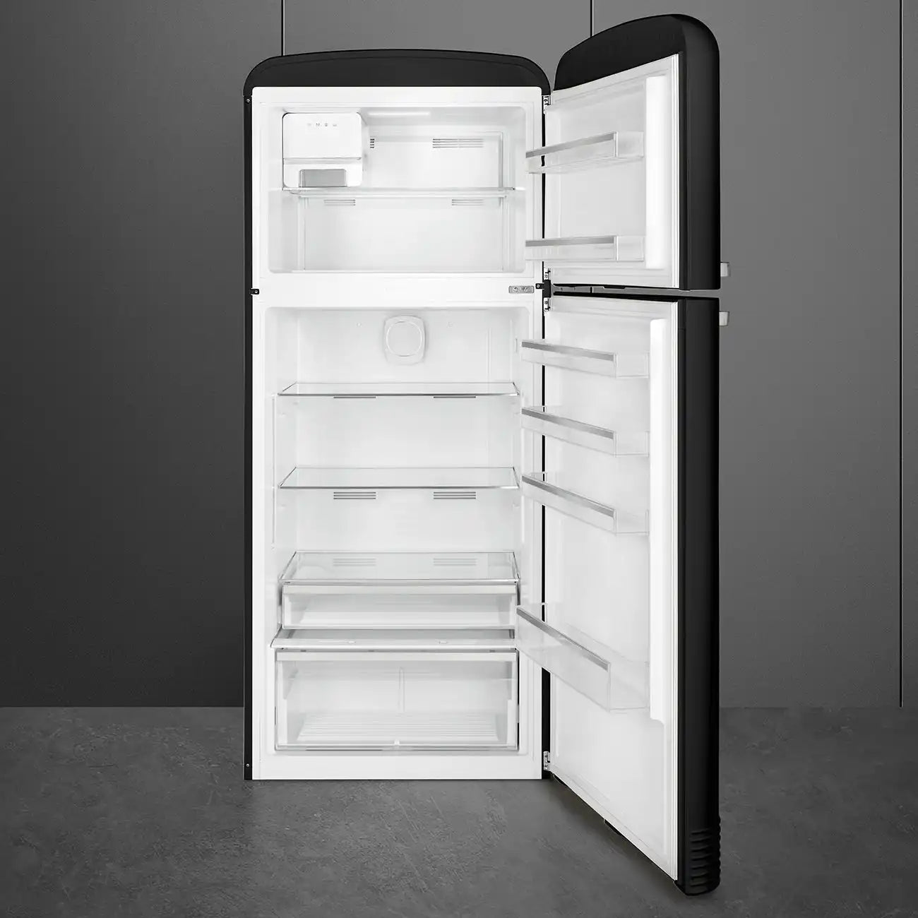 Retro-Style Refrigerator (19.3 cu ft, Right Hinge) - Black