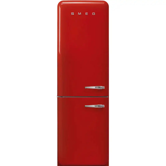 Retro-Style Refrigerator (12 cu ft, Left Hinge) - Red