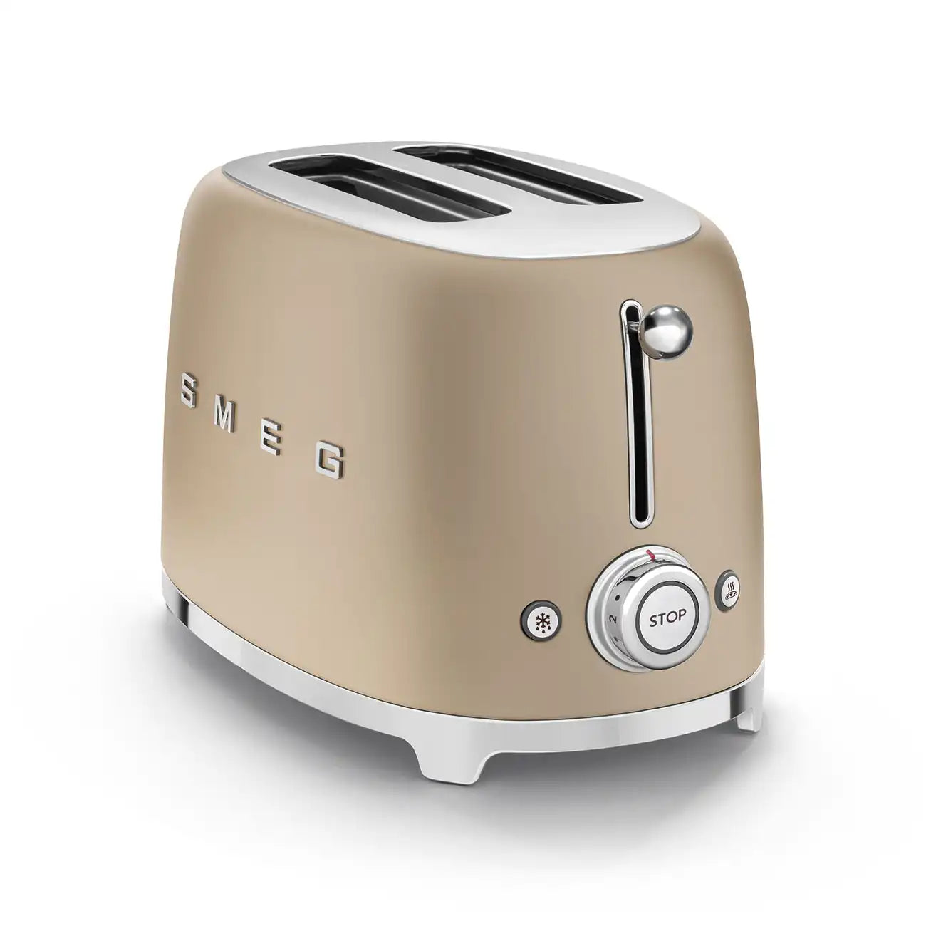 2-Slice Toaster - Retro-Style Champagne Matte