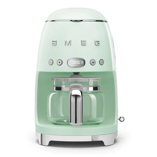 Retro-Style Drip Coffee Machine (10 Cups) - Pastel Green