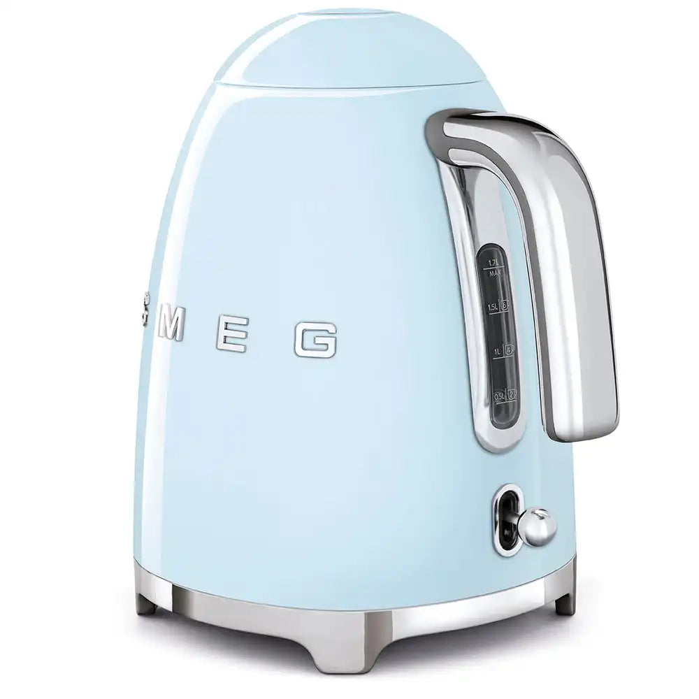 Retro-Style Electric Kettle (7 Cups) - Pastel Blue