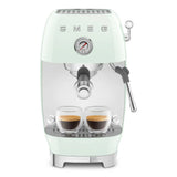 Manual Espresso & Cold Brew Coffee Machine – Retro-Style Pastel Green