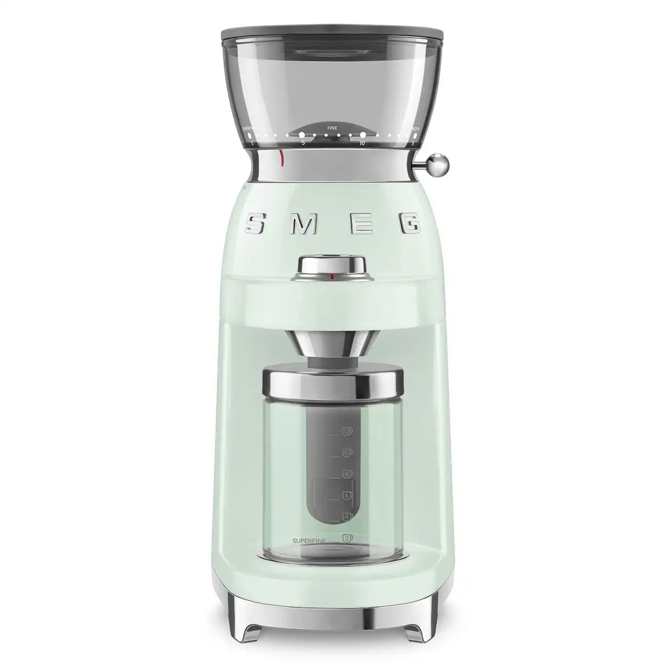 Multipurpose Conical Burr Coffee Grinder – Retro-Style Pastel Green