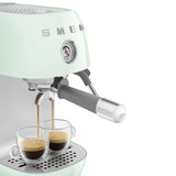 Manual Espresso & Cold Brew Coffee Machine – Retro-Style Pastel Green